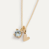 Cassie Round With Heart (gold)